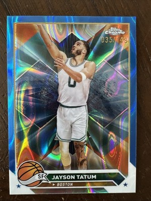 2024 Topps Chrome Jayson Tatum #164 Blue Refractor /149