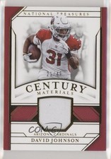 2018 Panini National Treasures Century Materials Prime 21/49 David Johnson 6fs
