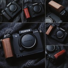 For Fujifilm X-S20 Handmade Wooden handle Grip L Plate Alloy Base