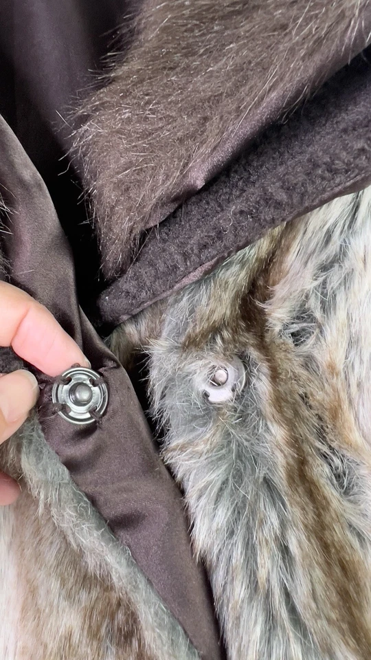 Cripple Creek Women's Faux Fur Vest Belted XL Brown Steampunk Western Glam Mobwi - Image 4 of 4