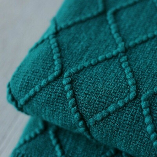 Knitted Throw Thread Blanket Tassels Home Bed Sofa Travel Nap Shawl Blanket Soft - Picture 6 of 18