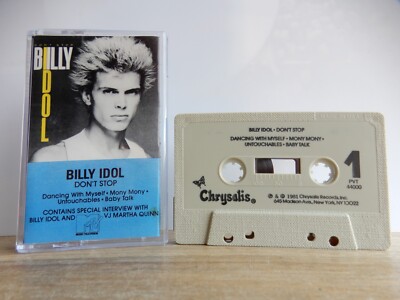 BILLY IDOL DON'T STOP KASSETTE TAPE MC 1981 CHRYSALIS MTV PVT 44000