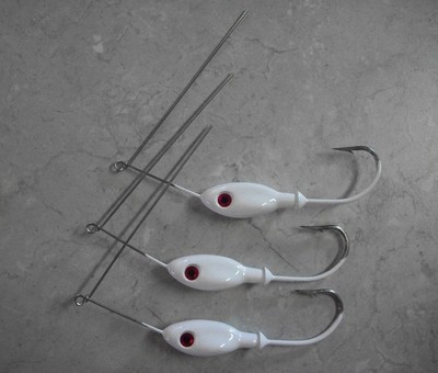 3 SPINNERBAIT HEADS 1 oz BLACK