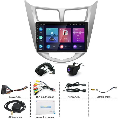 For 2012-2017 Hyundai Accent Radio with CarPlay and Android Auto GPS Stereo+Cam - Bild 9 von 19