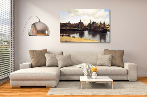 VERMEER VIEW OF DELFT-FRAMED CANVAS OIL PAINTING WALL ART PICTURE PAPER PRINT - Picture 4 of 15