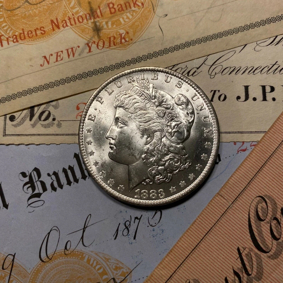 ✯ GEM BU O Morgan Silver Dollar From OBW Roll Estate Hoard ✯ O Mint Unc ✯ - Image 2 of 4