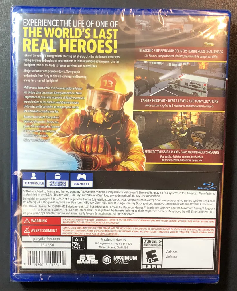 Real heroes firefighter clearance ps4