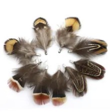 6pcs Random Mixed 4.5cm Feather Charms Findings Pendants DIY Craft Jewellery