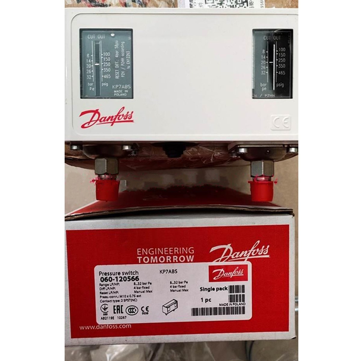 パワートロン 1 PCS NEW Danfoss Pressure Switch KP7ABS 060-120566 IN BOX#QW