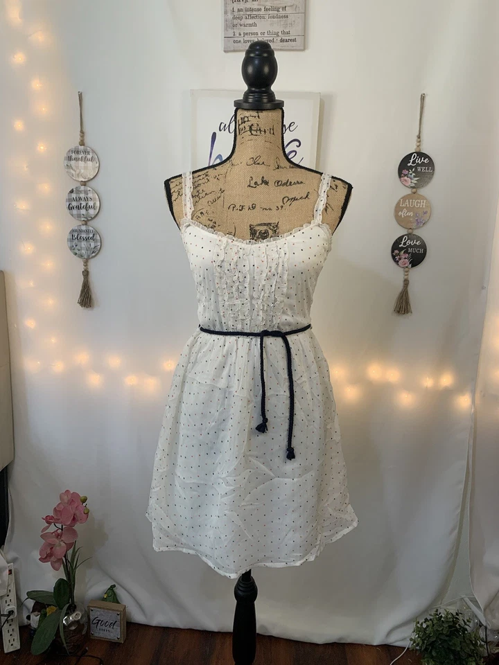 (E-147) Zara trafaluc collections short sleeves womens dress size S ivory color - Image 3 of 4