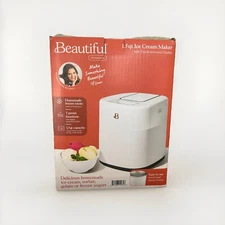Beautiful 1.5 Qt Ice Cream Maker Touch Display White Icing By Drew Barrymore