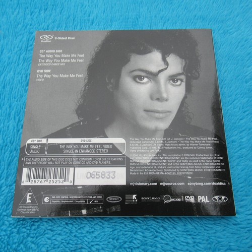 Michael Jackson Dual Disc "The Way You Make Me Feel" Visionary CD DVD Video - Bild 2 von 2