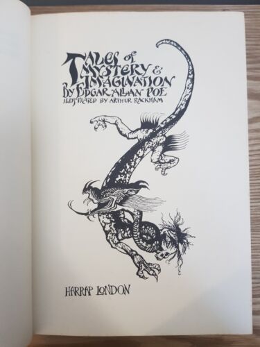 1979 RACKHAM POE'S TALES OF MYSTERY & IMAGINATION BY EDGAR ALLAN POE 12 PLATES - Picture 4 of 24