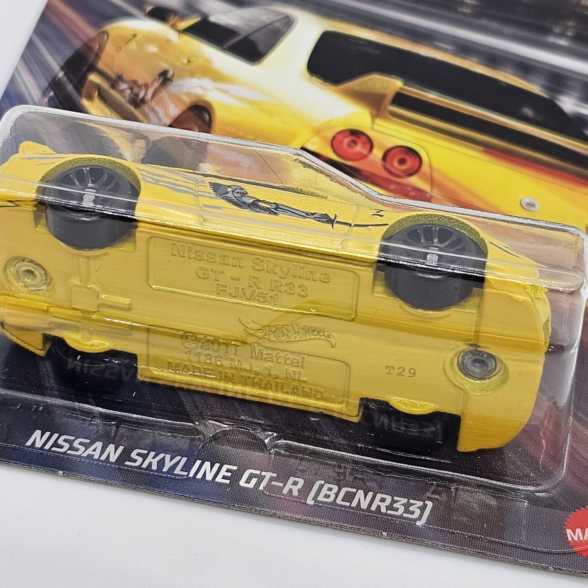 MAD WHEELS スカイラインGT-R R33 HOT WHEELS NISSAN SKYLINE GT-R R33 BCNR33 YELLOW SERIES FAST