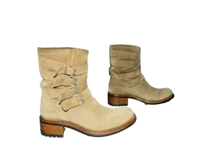 Stiefel Stiefeletten FREE LANCE aus Wildleder Beige Größe - Bild 1 von 4