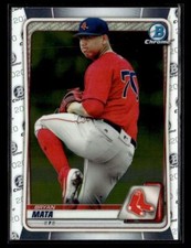 2020 Bowman #BCP-128 Bryan Mata Chrome Prospects Card Boston Red Sox