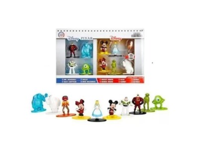 Nano Metalfigs Walt Disney Pixar 10 Pack Mini Diecast Metal Figure