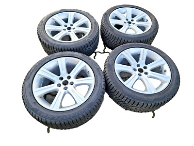 Alufelgen JAGUAR X-TYPE XF XJ 5x108 85x18 ET49 6W831007AB mit Winterreifen