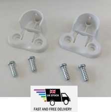IKEA PAX KOMPLEMENT WHITE CLOTHING RAIL SUPPORTS & SCREWS 130527 - FAST DELIVERY