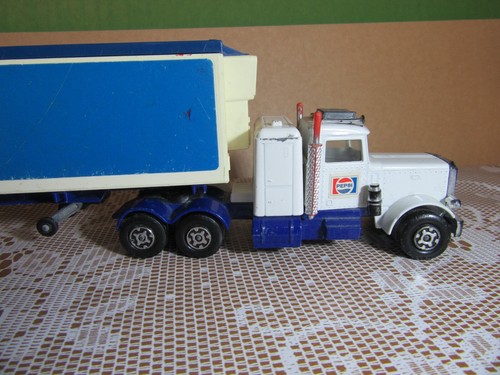 890Z Vintage 1978 Matchbox Superkings K31 England Peterbilt Trailer Fridge Pepsi - Picture 16 of 21