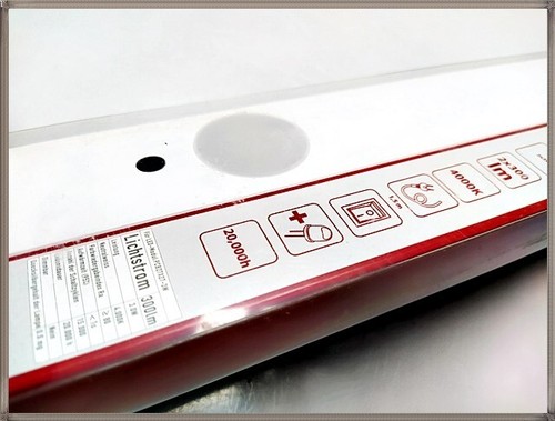 Voltolux Modern LED Under Cabinet Light 53cm White 2x3W 300lm Neutral White 4000K Kitchen - Picture 2 of 5