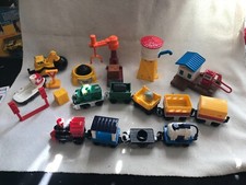 Vintage Fisher Price Geo Trax Parts lot Trains More.