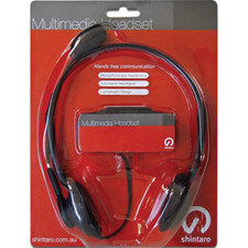 Shintaro SH-102M - Stereo Light Weight Headset  Microphone and volume control