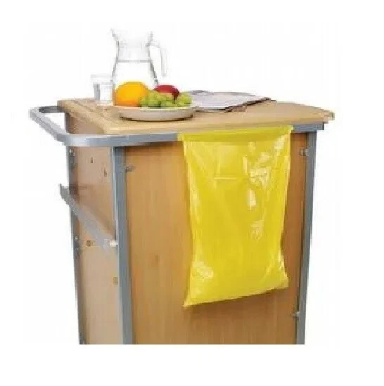QUALICARE 100x Yellow Clinical Waste Bio Hazard Disposal Incineration Bags Sacks- 29 x 42