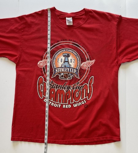 Vintage 2002 Detroit Red Wings Stanley Cup Champions T-Shirt Size XL - Picture 5 of 5