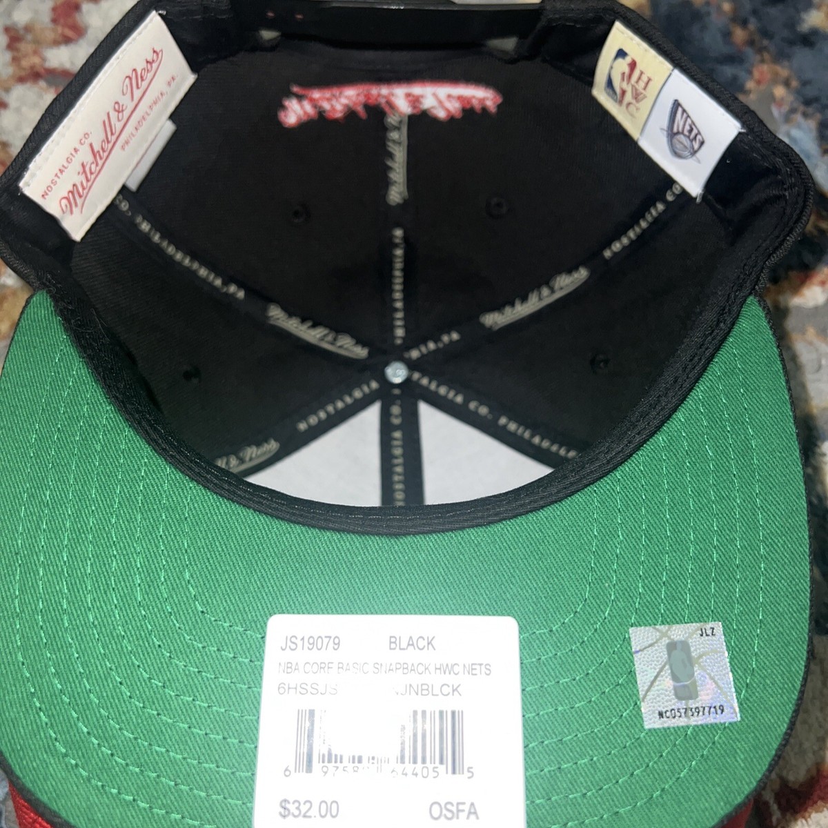 New Jersey Nets NBA Mitchell & Ness Original Fit O.G. Adjustable