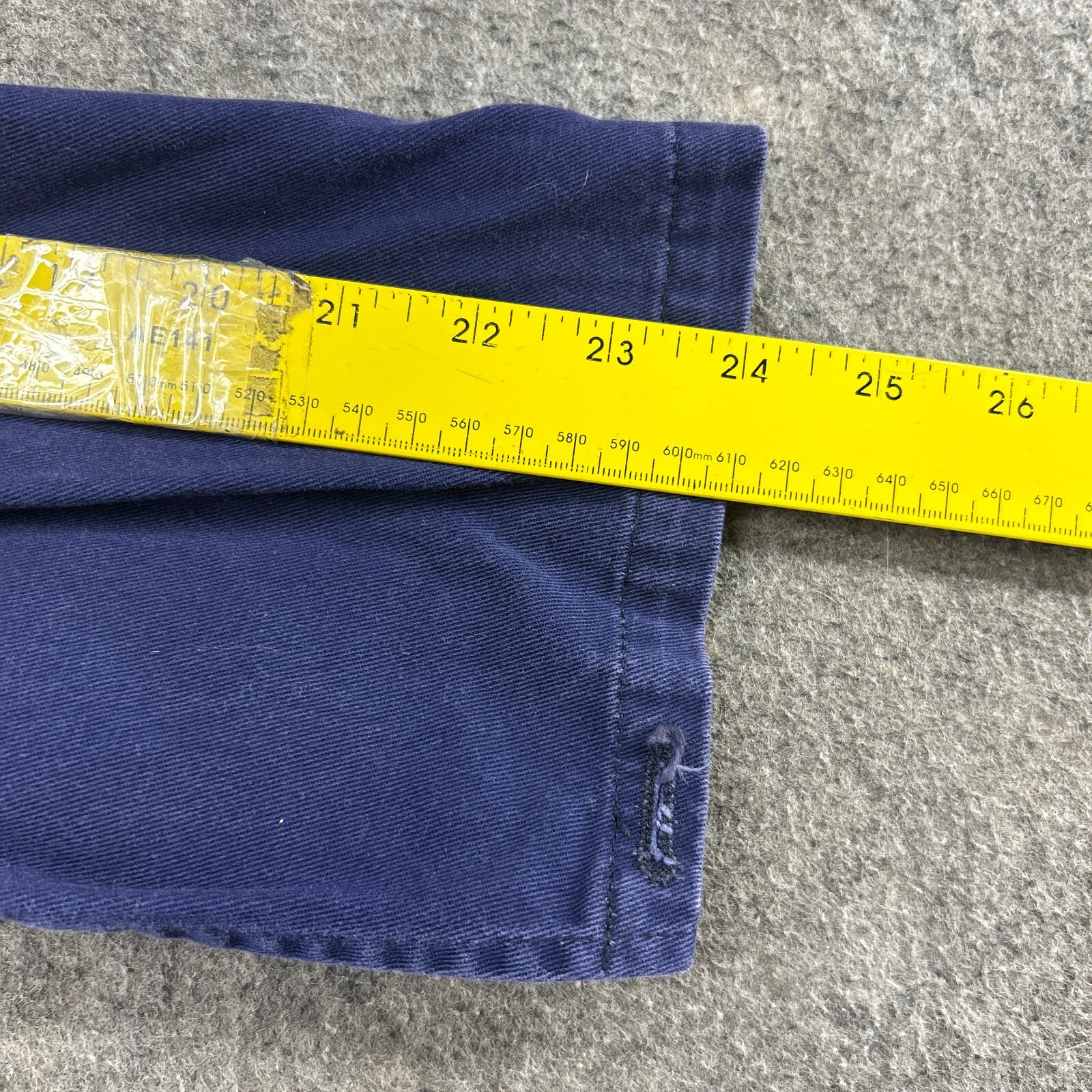 VINTAGE GCA Coveralls Mens 46 Long Blue Snap Button Mechanic Workwear Jumpsuit