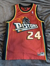 Extremely Rare Detroit Pistons Mateen Cleaves Nike. Swingman Jersey Medium