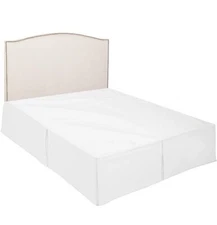 Nestl Bedding Company Silky Soft Microfiber Queen Bed Skirt White