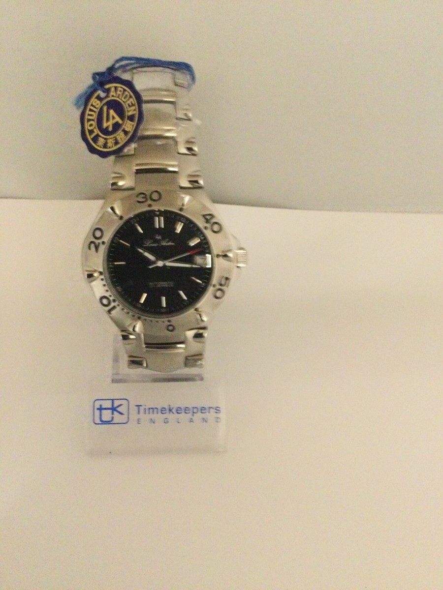 Pierre Arden Watch Louis Arden Paris Silver Tone Dial Round Case