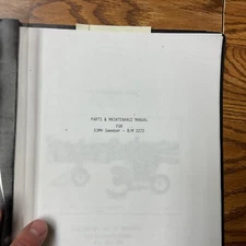 M-B Company 53MH 3272 Sweeper MAINTENANCE MANUAL PARTS BOOK CATALOG LIST GUIDE