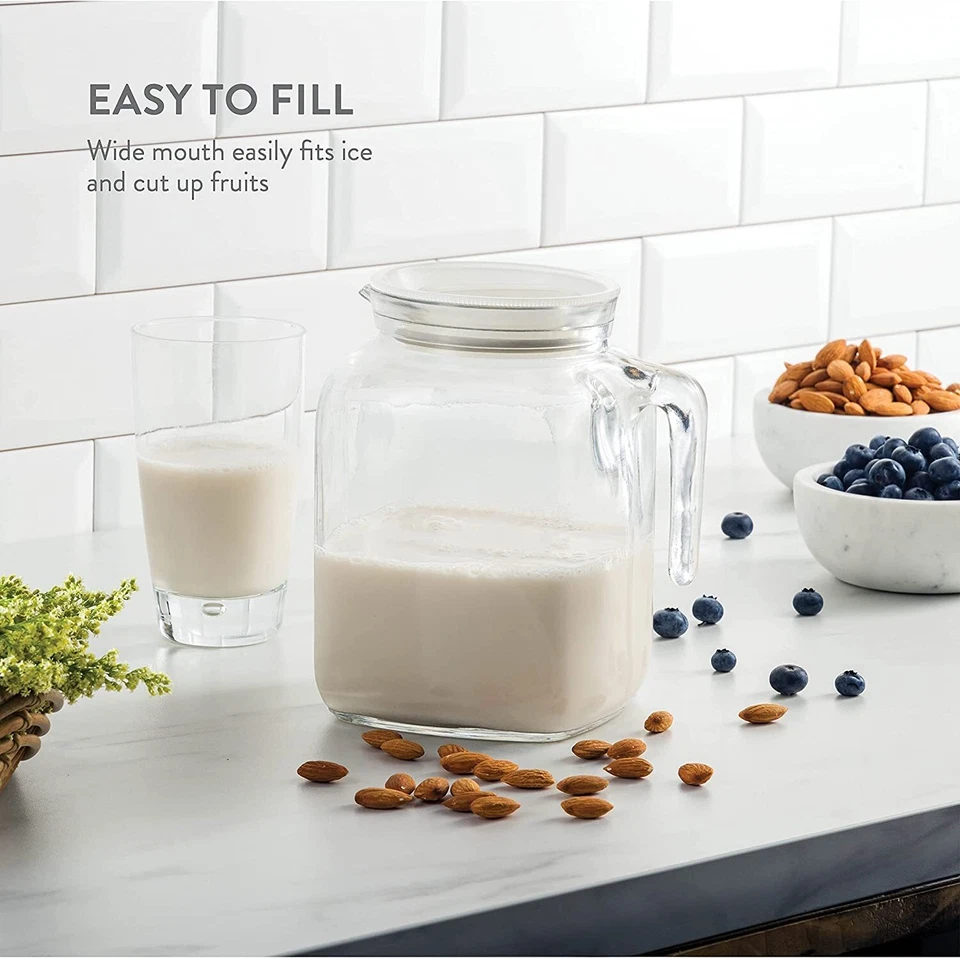 Jarra clásica Bormioli Rocco Frigoverre 67,75 oz - con tapa blanca Foto 4 de 4