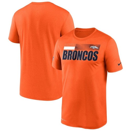 NEW Nike Denver Broncos Sideline Impact Legend Performance T-Shirt Orange Mens L - Picture 3 of 14