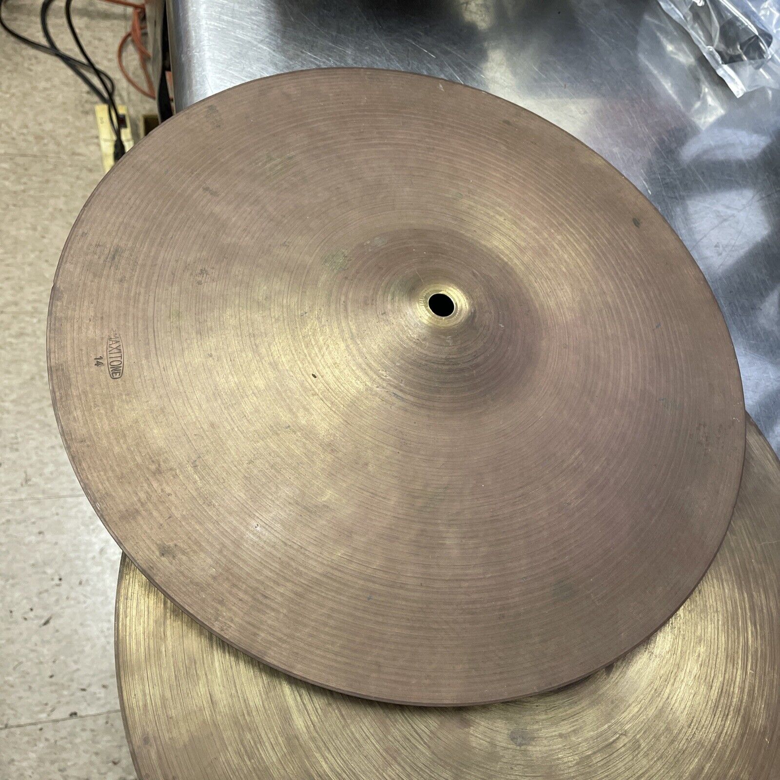 MAXITONE Cymbal 14” Hi Hat Pair 606.2 gems Vintage JAPAN