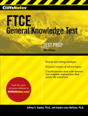 CliffsNotes FTCE General Knowledge Test 4th Edition - Paperback - GOOD