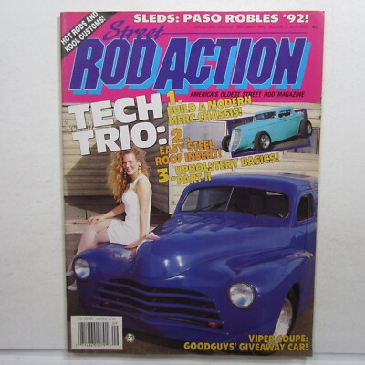 Street Rod Action Sep 1992 Modern Merc Chassis, Steel Roof Insert, Upholstery