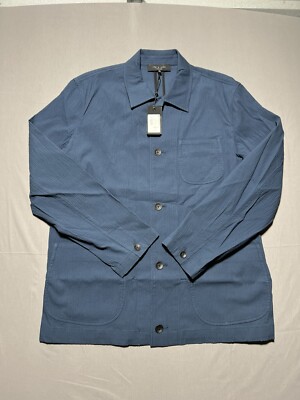 Rag & Bone Mens XL Navy Chore Jacket Sports Blazer Coat Designer Date Night