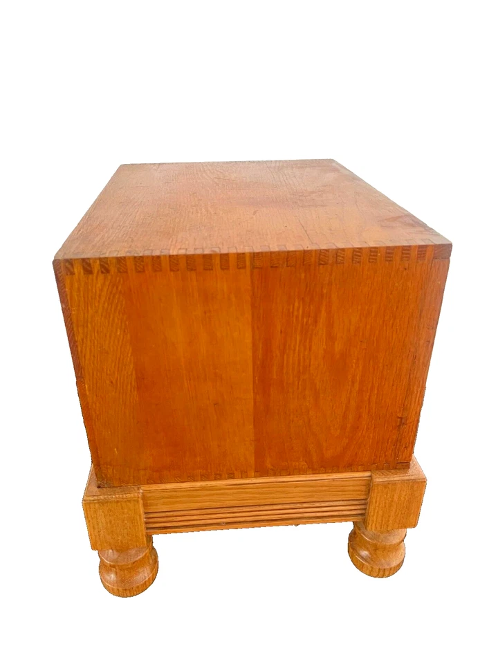 Antiguo archivador catálogo de tarjetas quince ranuras cajón interior Dill & Collins Foto 4 de 4