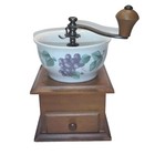 Pfaltzgraff Pottery Bowl Coffee Grinder, Grape Vine Pattern, Vtg. HTF Item, EUC