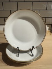 Jean Pouyat Limoges France White with Gold Trim 5.5 Bowl s Antique EUC