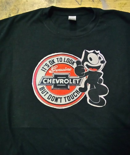 Felix the cat Chevrolett-shirt M black 