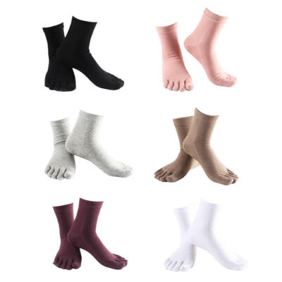 Bequeme Fünffinger-Baumwollsocken, Herrensocken, feste Kausalsocken
