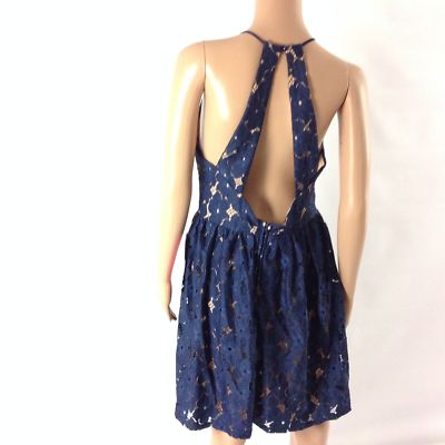 knee length dresses for ladies Vintage 2000s City Triangles Blue Sparkly Midi Dress