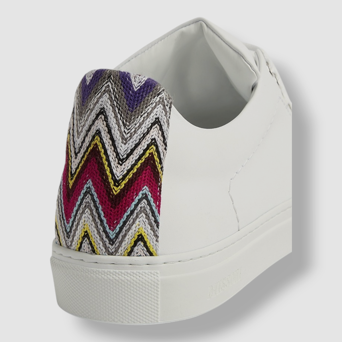 Missoni Men\'s White Slip On Sneakers Shoes Size 43 Missoni Leather Printed Sneakers - White Sneakers, Shoes  main image 3
