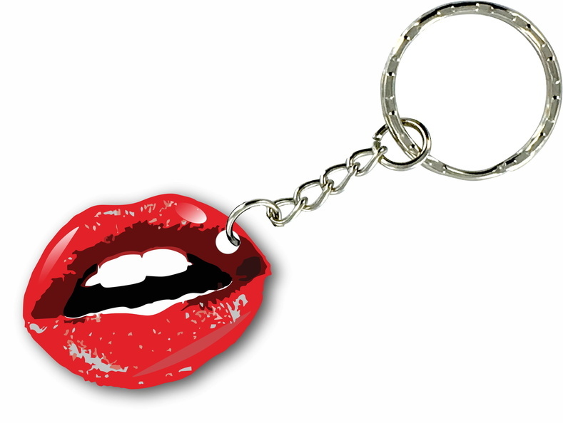 Key Stuffy Keychain key ring keyring car motorcycle housse funny lips mouth stuffy ...