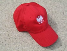 POLAND/POLSKA Fan hat/cap, new with tag, embroidery POLISH Eagle